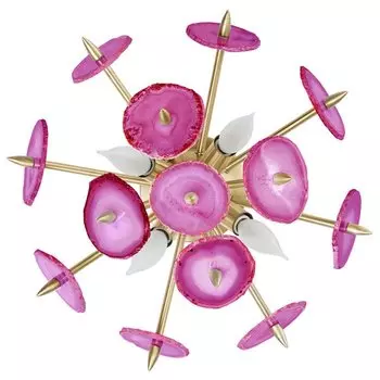 Бра Emporium Pink Agate Burst Sconce Brass