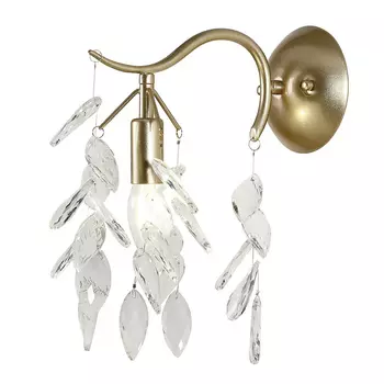 Бра Hanging Crystal Leaves Wall Lamp