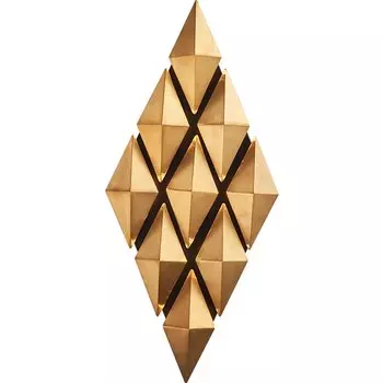Бра Honeycomb Gold lozenges Wall Lamp