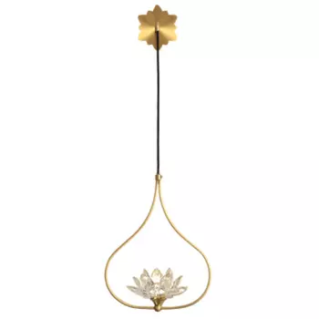 Бра Хрустальный Цветок Лотоса Lotus flower Wall Clear Glass B