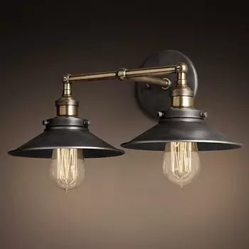 Бра Loft Cone 20th c.Factory filament Pendant Double