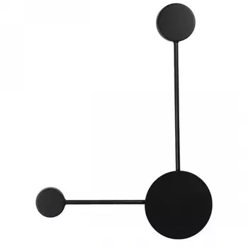 Бра Лофт Vibia Pin Wall Light 2 плафона Черный цвет