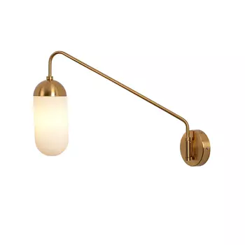 Бра Pelle Sconce, Long Gooseneck Clear Shade