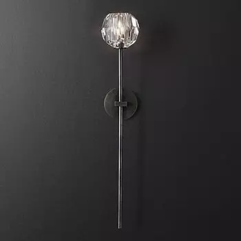 Бра RH Boule de Cristal Long Sconce Black