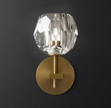 Бра RH Boule de Cristal Single Sconce Brass