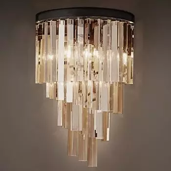 Бра RH Helix Glass Odeon Crystal Amber