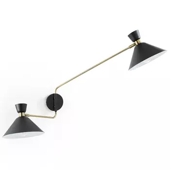 Бра с 2-мя поворотными плафонами Davy Duo Wall Lamp
