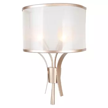 Бра с плафоном из белой органзы Sieve