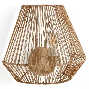 Бра с плетенным из пеньки абажуром Jutti H25 см