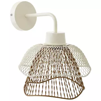 Бра с сетчатым металлическим абажуром Beige Gold Mesh Lampshade