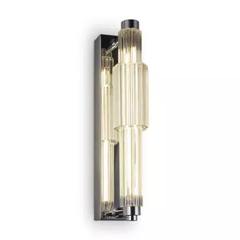 Бра с вертикальным узким плафоном Fuse Crystal Beige