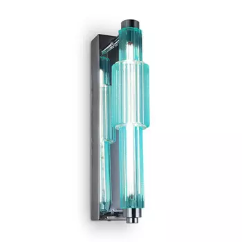 Бра с вертикальным узким плафоном Fuse Crystal Blue