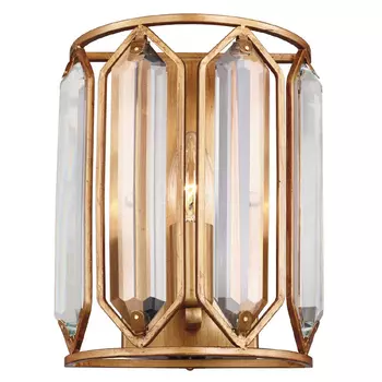 Бра с золотисто-коричневым каркасом CRYSTAL LIGHT