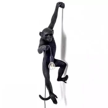 БРА SELETTI MONKEY LAMP HANGING VERSION Black