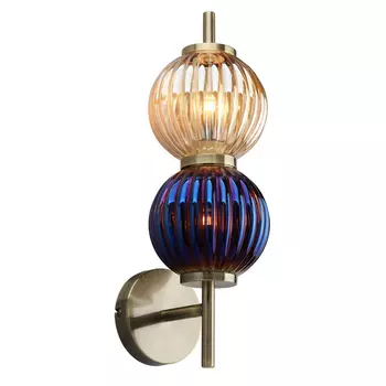 Бра Shell Beads с цветным стеклом