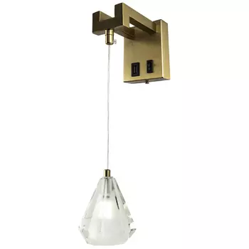 Бра со стеклянным плафоном Albain Glass Wall Lamp