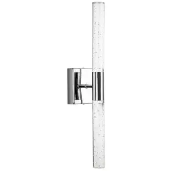 Бра со стеклянным плафоном хром Gileberte Glass Tube Wall Lamp Chrome