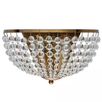 Бра Virginia Clear Beads Wall Lamp Gold