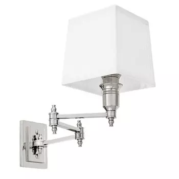 Бра Wall Lamp Lexington Swing Nickel+White