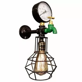 Бра Wall Lamp Manometer and Green water tap