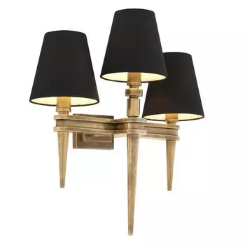 Бра Wall Lamp Waterloo Triple Brass