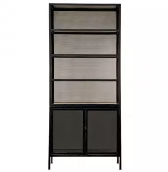 Буфет Industrial Loft Dark Metal Mesh Cabinet