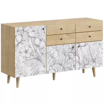 Буфет с принтом на дверцах Elise Cupboard