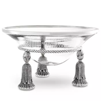 Чаша Eichholtz Bowl Tassel silver