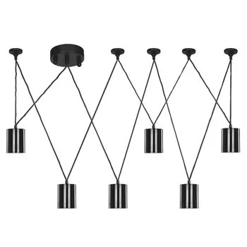 Черная каскадная люстра Wireflow Suspension