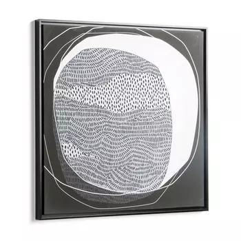 Черно-белая абстракция 60х60 см