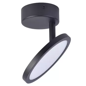 Черный потолочный светильник с регулируемым наклоном BENDIK