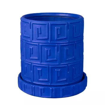 Цветочный горшок Seletti Greca Blue
