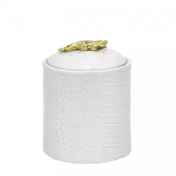 Декоративная банка с крышкой Golden Crocodile Small