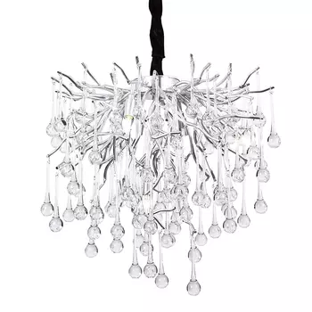 Декоративная хрустальная люстра Breeze Серебро