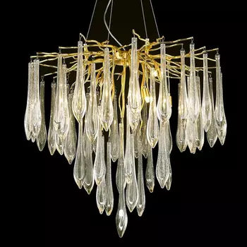 Декоративная люстра Frozen drop Золотистая