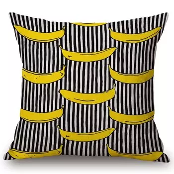 Декоративная подушка Black & White Stripes