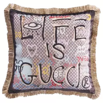 Декоративная подушка Cтиль Gucci Life is Gucci
