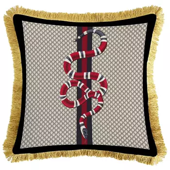 Декоративная подушка Cтиль Gucci Micrurus Snake