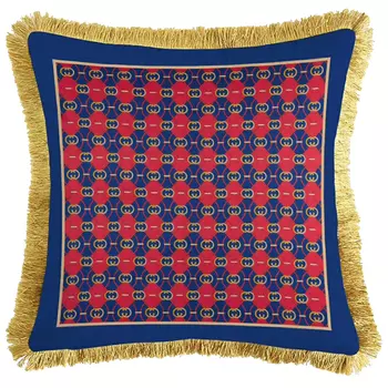 Декоративная подушка Cтиль Gucci Pattern Red Blue