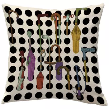 Декоративная подушка Fornasetti Umbrellas And Canes