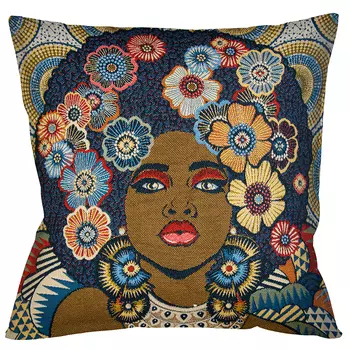 Декоративная подушка Girl in Flowers 2