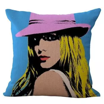 Декоративная подушка Lips and Face #1