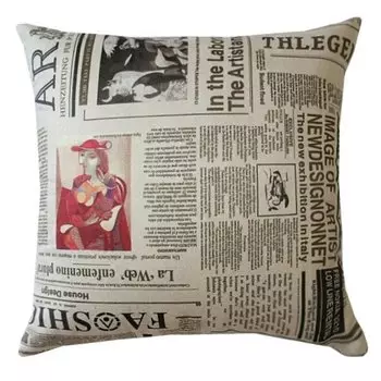 Декоративная подушка News Paper
