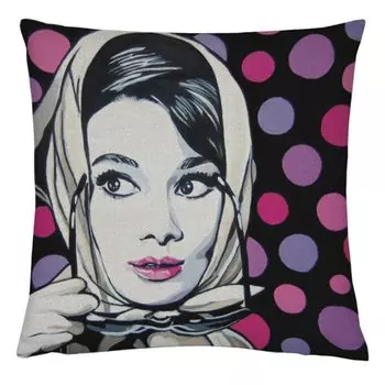Декоративная подушка Oдри Xепберн