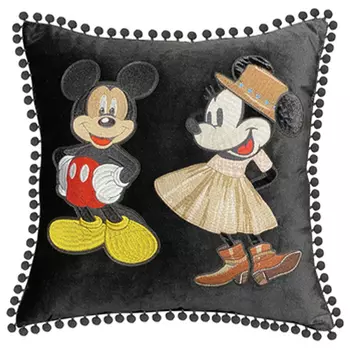 Декоративная подушка с вышивкой Gucci Mickey and Minnie Mouse