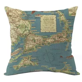 Декоративная подушка Stile Marino Map