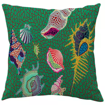 Декоративная подушка Yayoi Kusama Shell Green