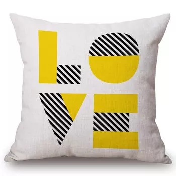 Декоративная подушка Yellow Love