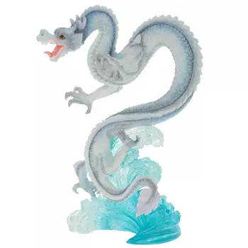 Декоративная статуэтка Дракон White Blue Water Dragon Statuette