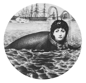 Декоративная тарелка Fornasetti 30.CR.BW.R01-195